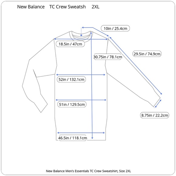 New Balance Men's Essentials TC Crew Sweatshirt - Picture 7 of 8